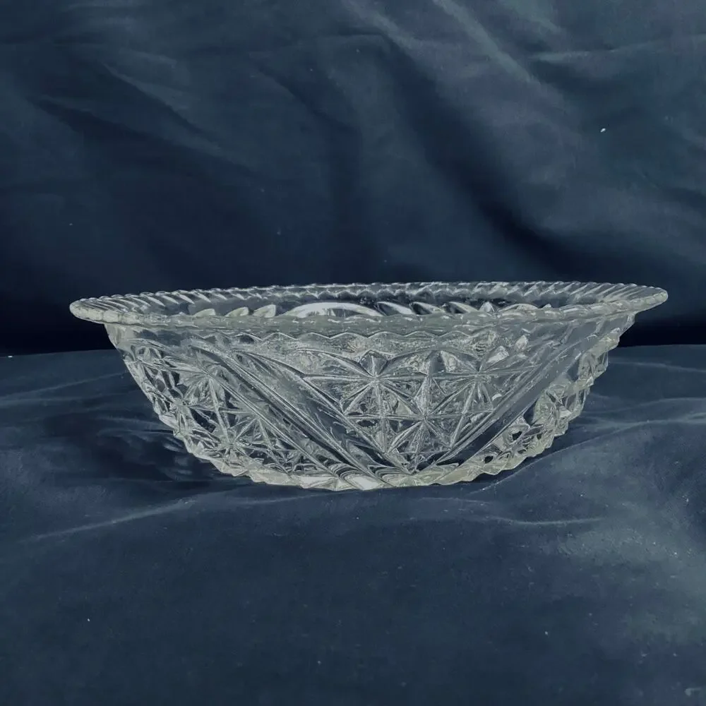 Vintage Anchor Hocking Stars and Bars Serving Bowl